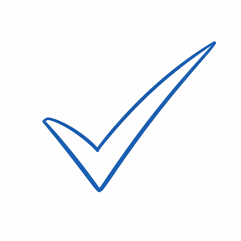 lineart blue check mark-1
